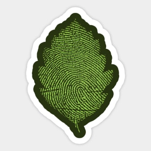 Leafprint Sticker